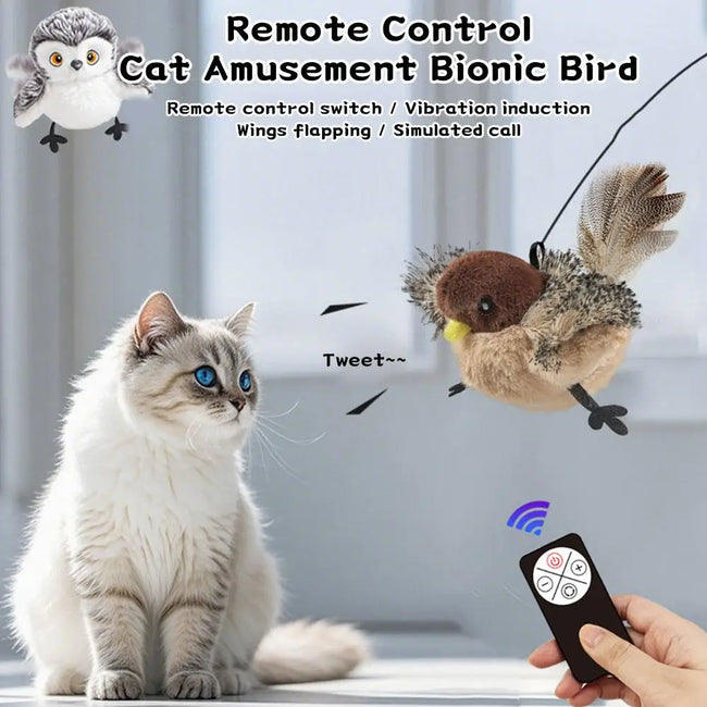 Interactive Flapping Bird Cat Toy Main Image