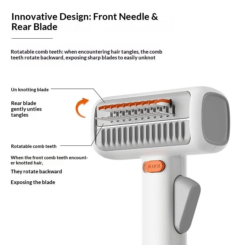 2-in-1 Pet Dematting & Deshedding Comb