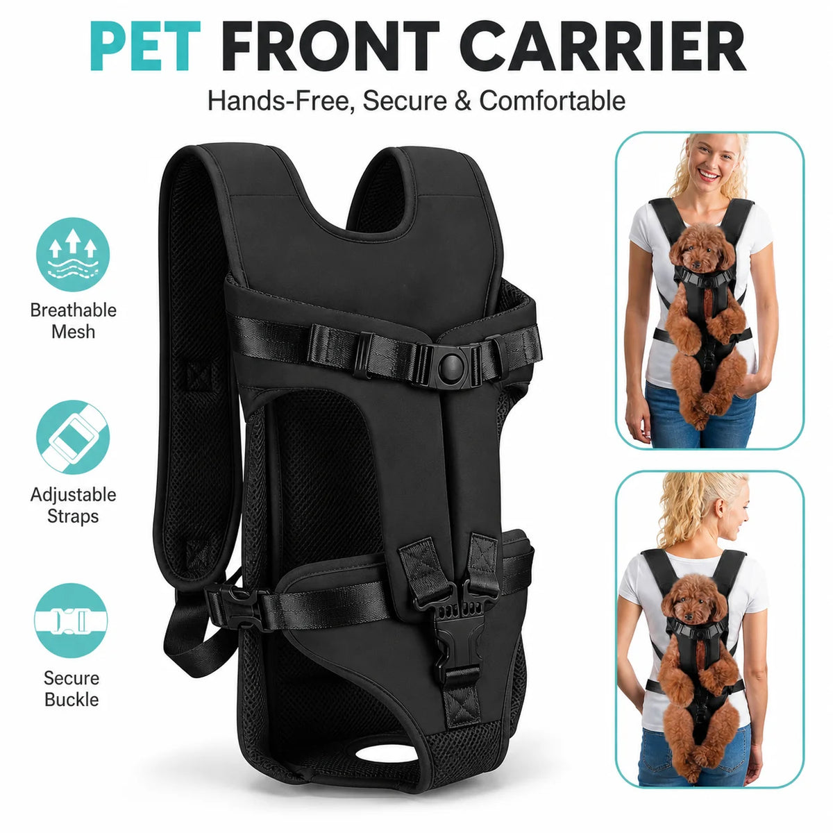 Breathable Front Pet Carrier Backpack