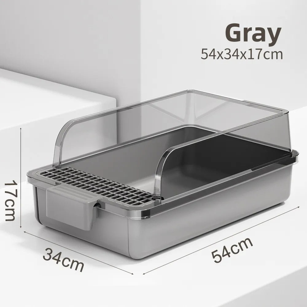 Extra Large Self-Cleaning Enclosed Cat Litter Box