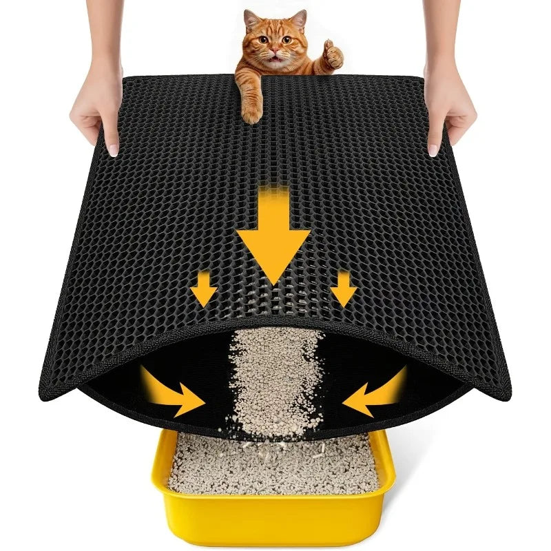 Double-Layer Waterproof Cat Litter Mat