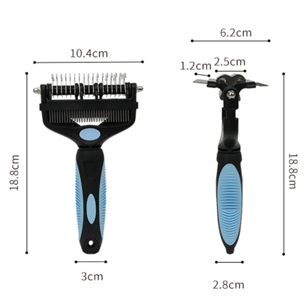 3-in-1 Pet Deshedding & Dematting Brush