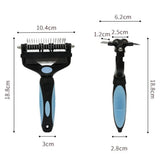 3-in-1 Pet Deshedding & Dematting Brush