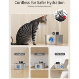 3.2L Smart Stainless Steel Pet Fountain