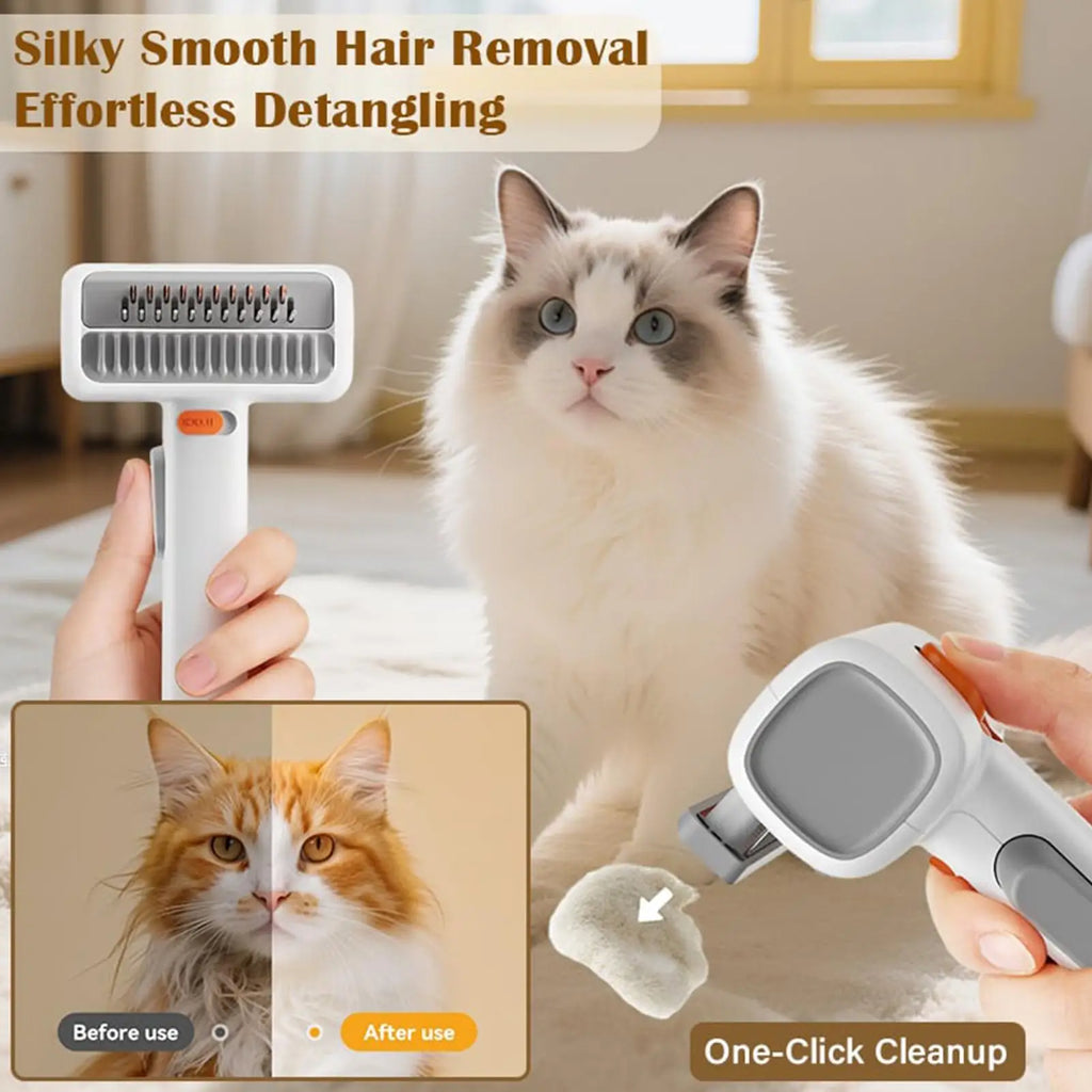 2-in-1 Pet Dematting & Deshedding Comb