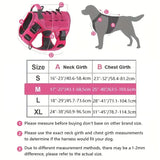 Adjustable No-Pull Tactical Dog Harness – Reflective Vest
