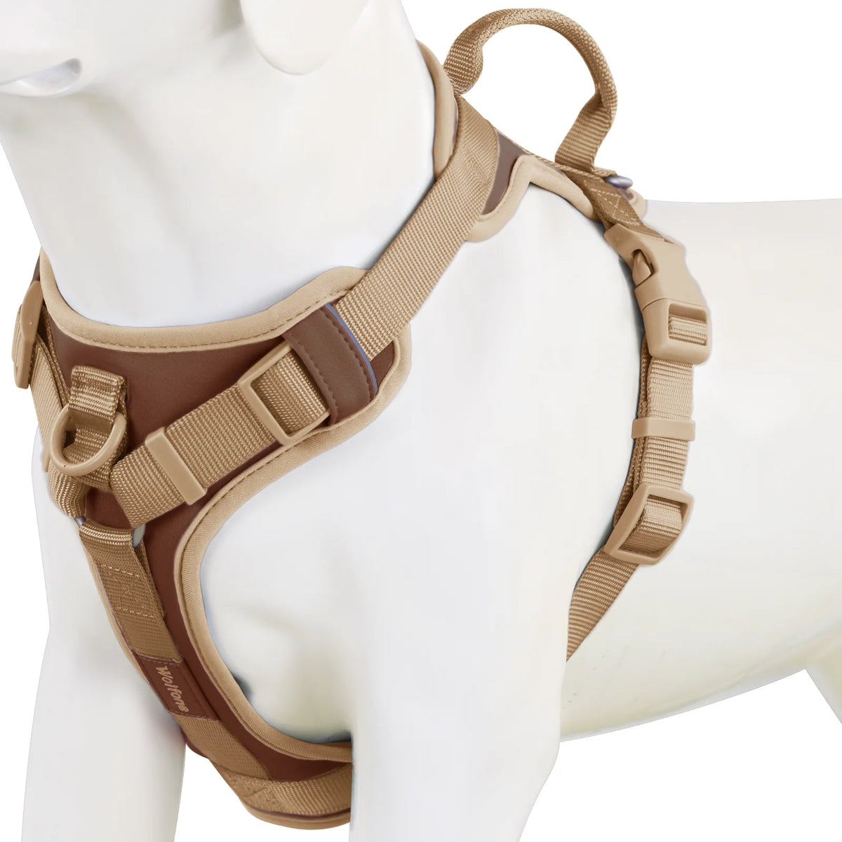 Chocolate Luxury No-Pull Dog Harness – Adjustable