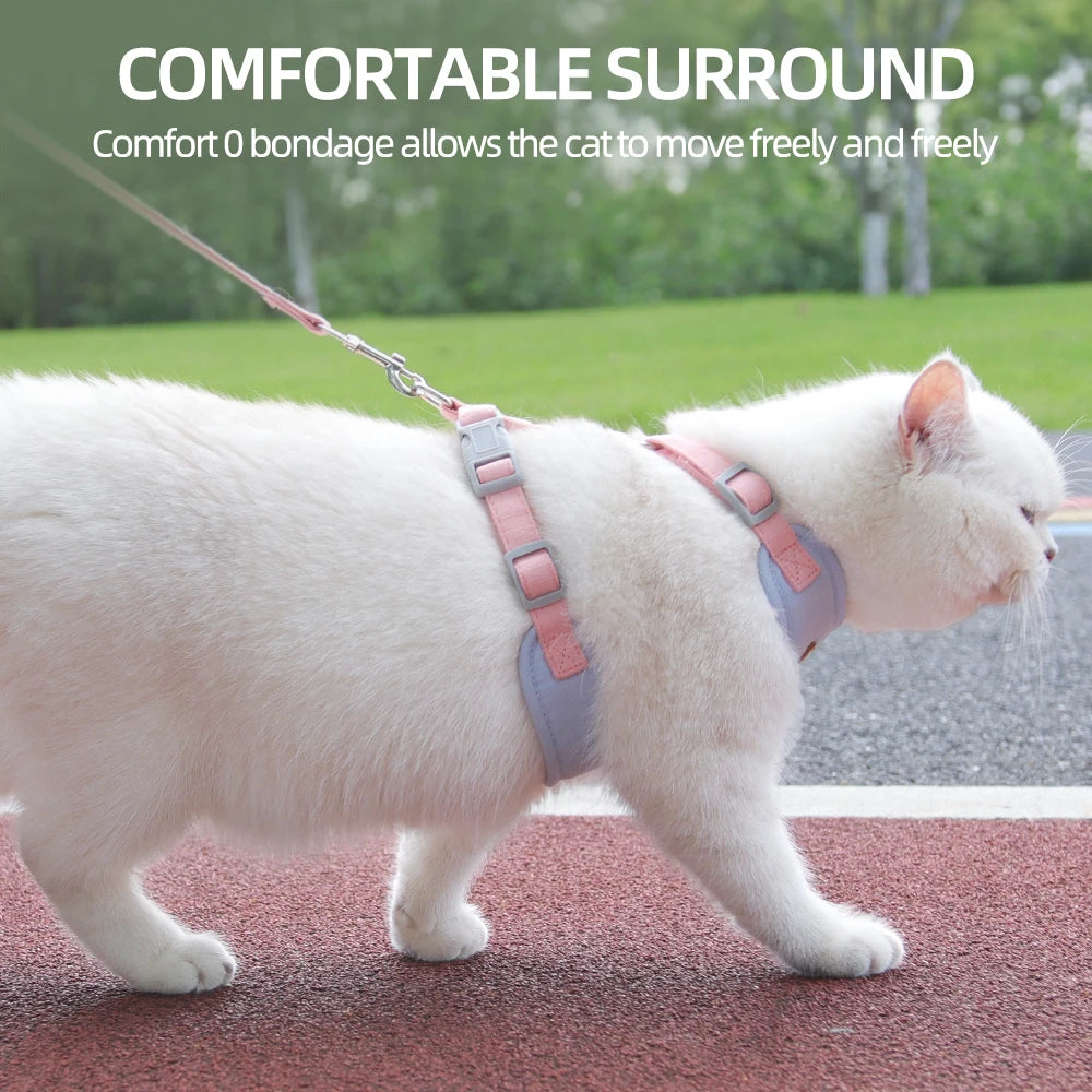 Cat Harness & Leash Set – Breathable