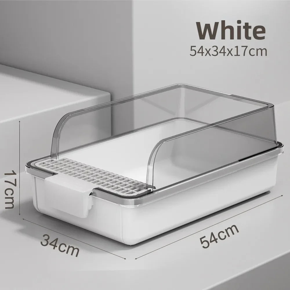 Extra Large Self-Cleaning Enclosed Cat Litter Box