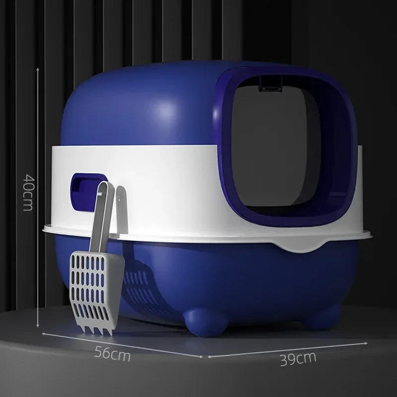 Oversized Enclosed Automatic Deodorizing Cat Litter Box