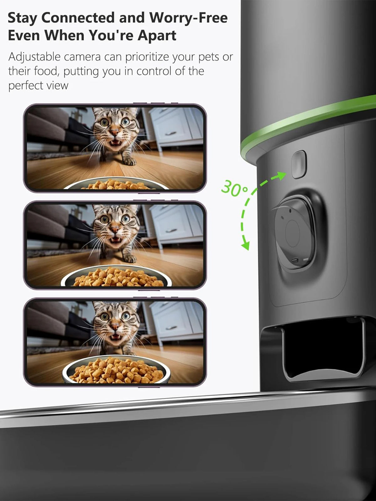 Smart WiFi Pet Feeder with Camera