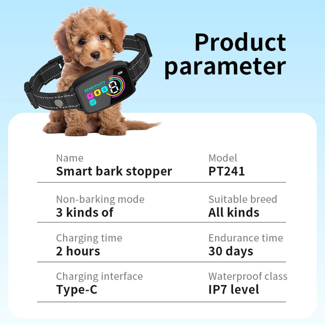 Rechargeable Anti-Bark Dog Collar Main Image