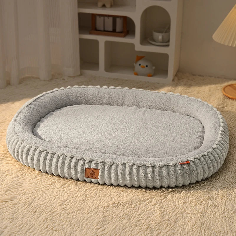 Winter Orthopedic Bolster Dog Bed