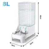 8L Automatic Pet Feeder & Waterer